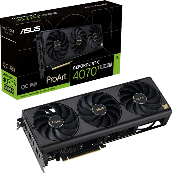 ASUS GeForce RTX 4070 Ti SUPER ProArt OC - 16GB GDDR6X RAM - Näytönohjain
