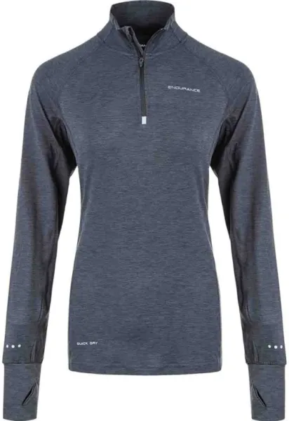 Endurance Canna V2 Melange Performance - Välikerros - Naiset - Musta - Koko 46